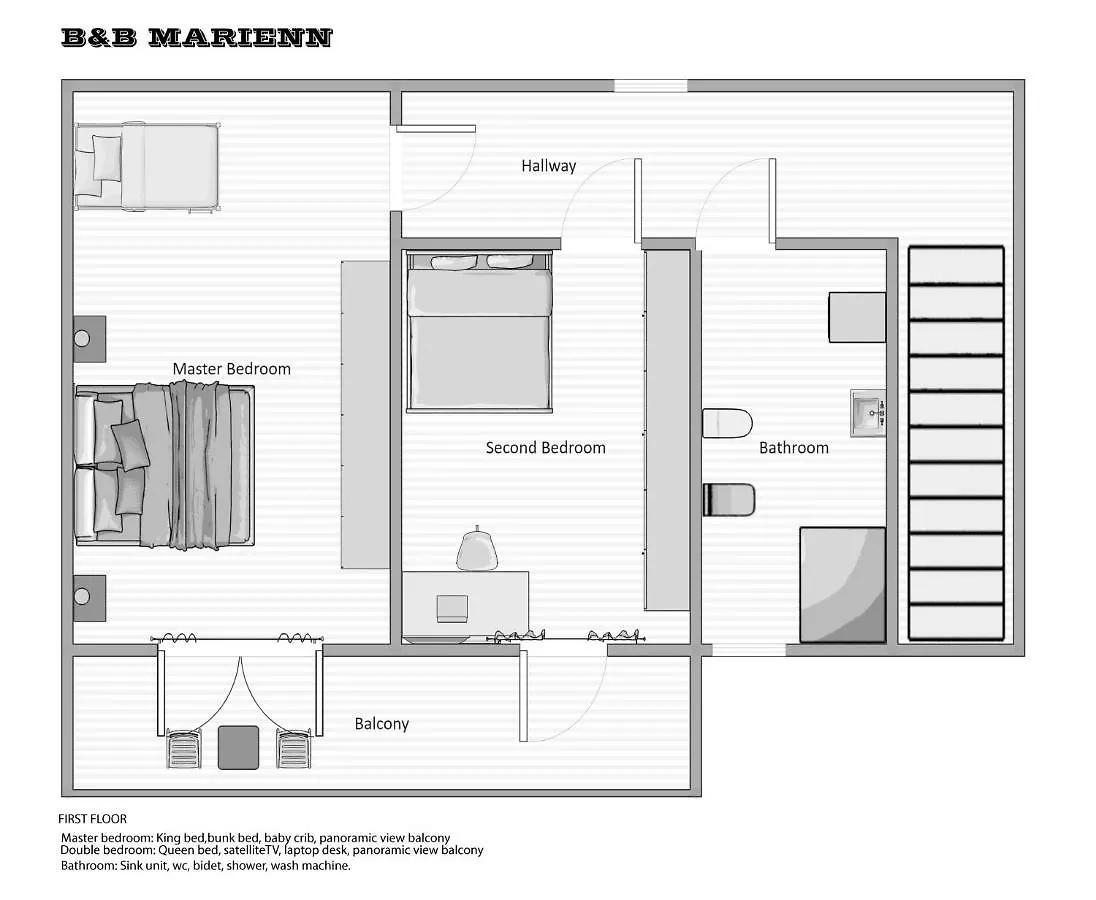 Nocleg ze śniadaniem B&B Marienn Gavardo